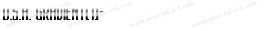 U.S.A. Gradient(1)字体转换